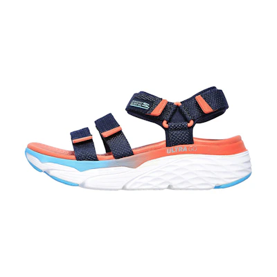 (W) Skechers Max Cushioning Sandal 'Blue Multicolor'