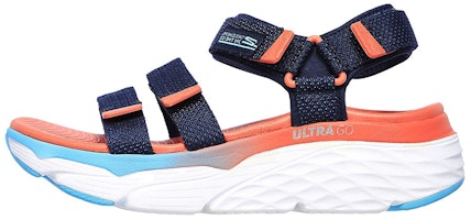 (Women) Skechers Max Cushioning Sandal 'Blue Multicolor' 140120-NVMT (Women) Skechers Max Cushioning Sandal 'Blue Multicolor' 140120-NVMT