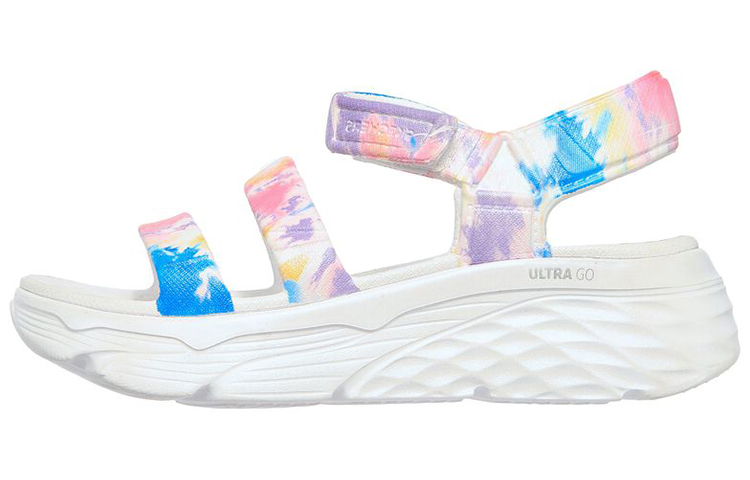 (Women) Skechers Max Cushioning Sandal 'Blue Pink Purple' 111330-MLT