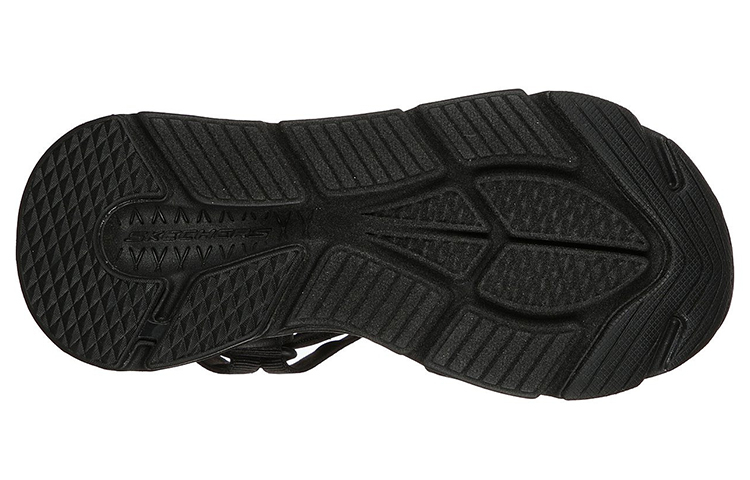 Shop (W) Skechers Max Cushioning Sandal ''Lured All-Black'' Zwart Sandalen 140218-BBK