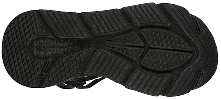 Shop Skechers Max Cushioning Sandal-Lured 運動休閒涼鞋 女款 全黑色