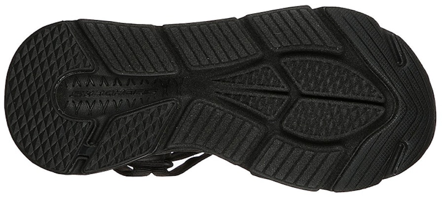 (Women) Skechers Max Cushioning Sandal 'Lured All-Black' 140218-BBK Shop (Women) Skechers Max Cushioning Sandal 'Lured All-Black' 140218-BBK