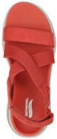 Shop Skechers Max Cushioning 涼鞋-Lured 運動休閒涼鞋 女款 酒紅色