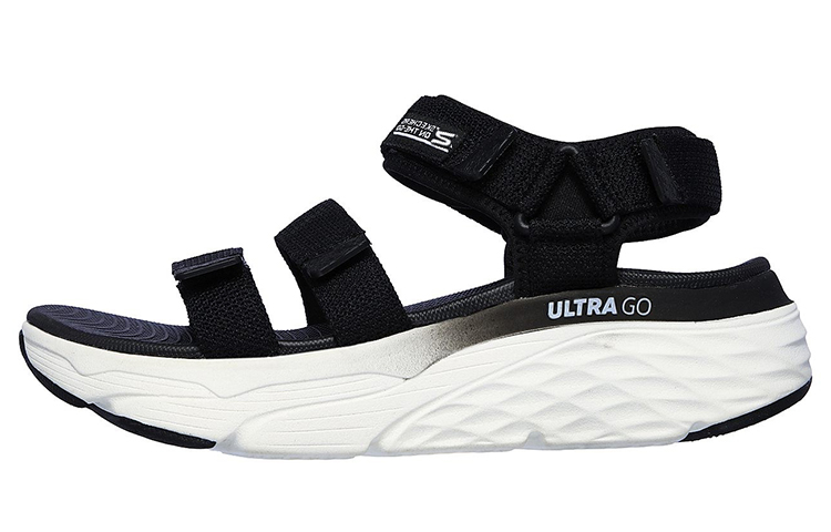 (Women) Skechers Max Cushioning Sandal 'Slay Black' 140120-BKW
