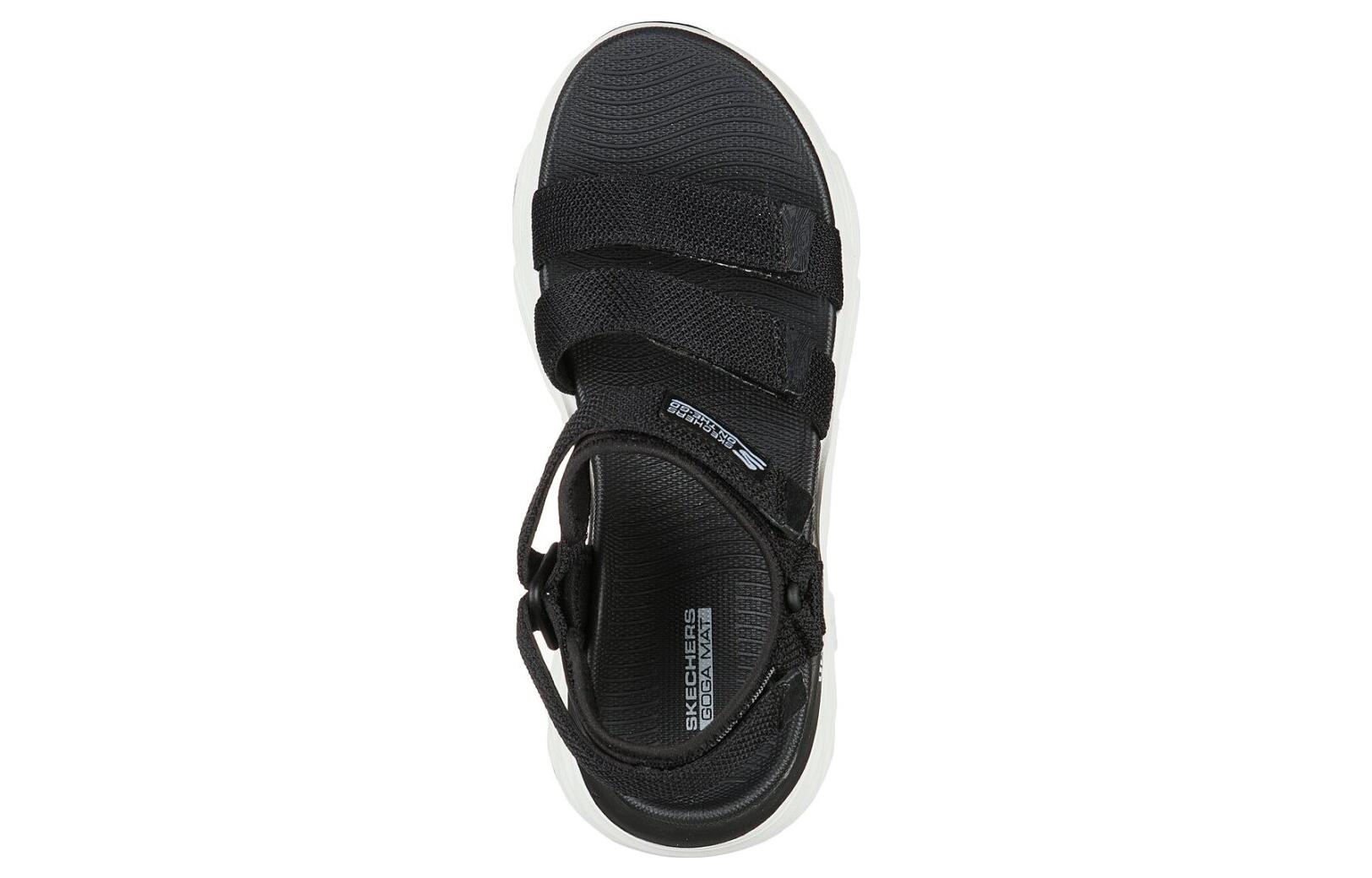Shop (Women) Skechers Max Cushioning Sandal 'Slay Black' 140120-BKW