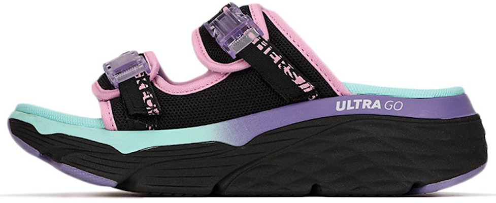(Women) Skechers Max Cushioning Sandals Blue/Green 140117-BKMT Buy (Women) Skechers Max Cushioning Sandals Blue/Green 140117-BKMT