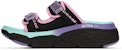 (W) Skechers Max Cushioning Sandal Biru/Hijau 140117-BKMT