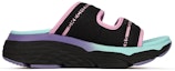 Order (W) Skechers Max Cushioning Sandal Biru/Hijau 140117-BKMT