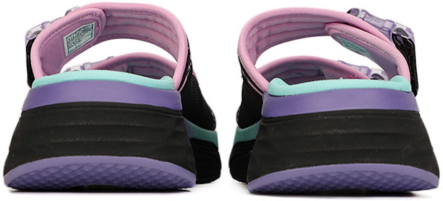 (Women) Skechers Max Cushioning Sandals Blue/Green 140117-BKMT Lookbook (Women) Skechers Max Cushioning Sandals Blue/Green 140117-BKMT