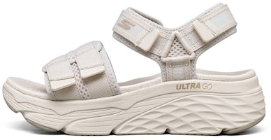 (Women) Skechers Max Cushioning Sandals Creamy 'Cream' 140424-NAT (Women) Skechers Max Cushioning Sandals Creamy 'Cream' 140424-NAT