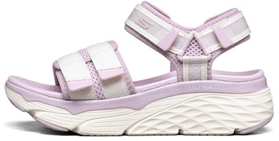 (Women) Skechers Max Cushioning Sandals Purple 'White' 140424-WLV (Women) Skechers Max Cushioning Sandals Purple 'White' 140424-WLV