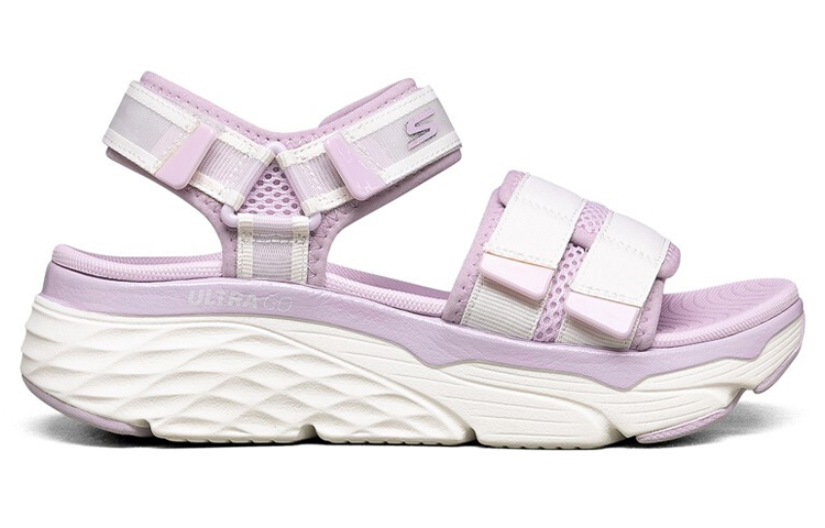 Order (W) Skechers Max Cushioning Sandal Ungu 'Putih' 140424-WLV
