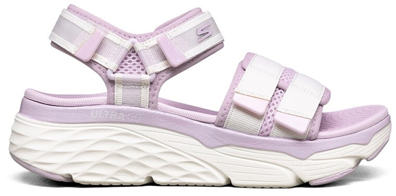 (Women) Skechers Max Cushioning Sandals Purple 'White' 140424-WLV Order (Women) Skechers Max Cushioning Sandals Purple 'White' 140424-WLV