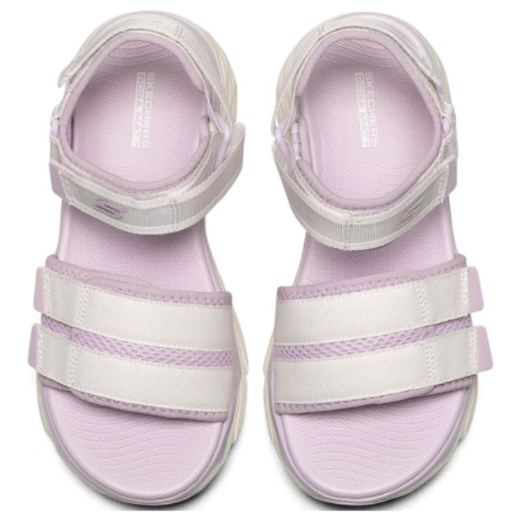Shop (W) Skechers Max Cushioning Sandal Ungu 'Putih' 140424-WLV