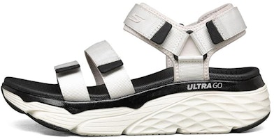 (Women) Skechers Max Cushioning Sandals White 140218-WHT (Women) Skechers Max Cushioning Sandals White 140218-WHT