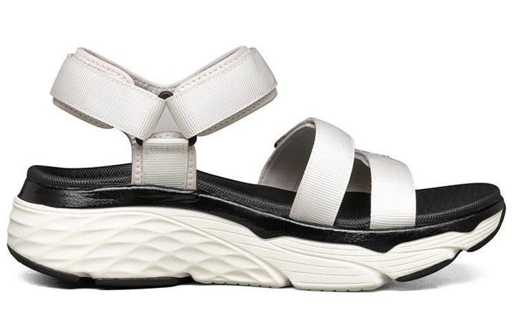 Order (W) スケッチャーズ マックスクッショニング サンダル (白) 140218-WHT