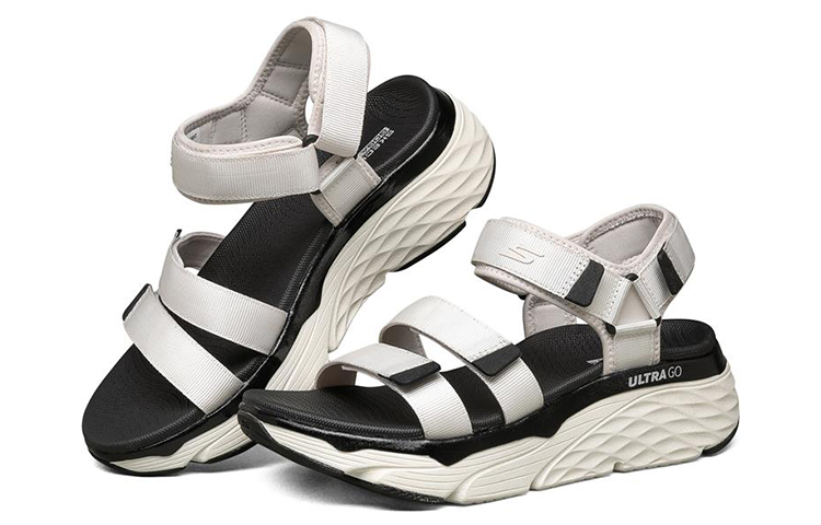 Lookbook (W) スケッチャーズ マックスクッショニング サンダル (白) 140218-WHT