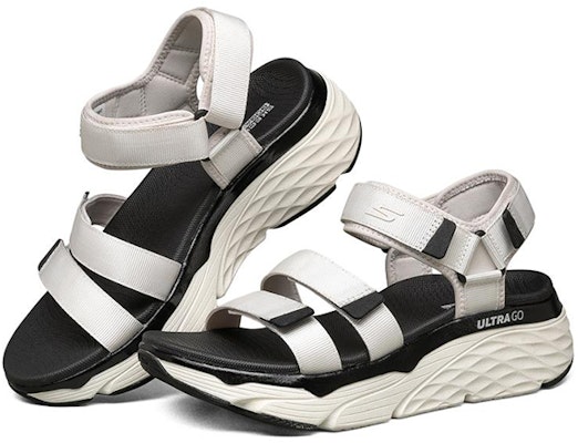 (Women) Skechers Max Cushioning Sandals White 140218-WHT Lookbook (Women) Skechers Max Cushioning Sandals White 140218-WHT