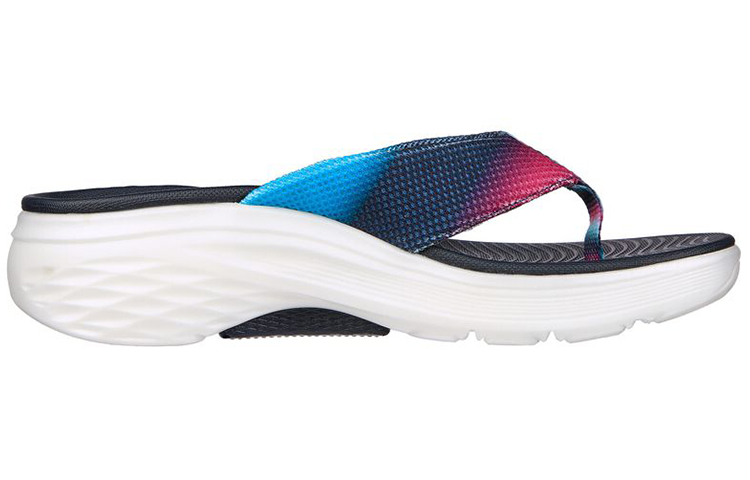 (W) Skechers Max Cushioning Slide 'White Blue' 圖 2