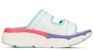 (W) Skechers Max Cushioning Sandal Tapak Tebal Ungu/Hijau 140117-WMLT