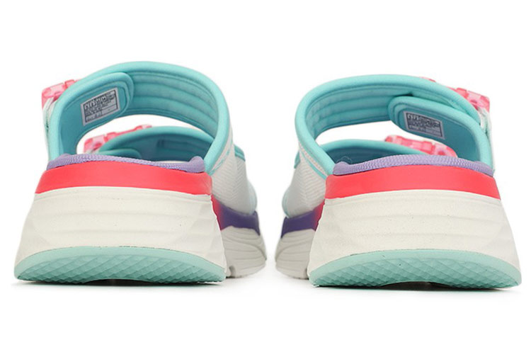 Lookbook (W) Skechers Sandal Tebal Max Cushioning Ungu/Hijau 140117-WMLT