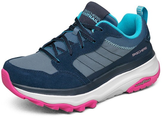 (Women) Skechers Max Cushioning Trail 'Grey Blue Pink' 128216-NVPK Lookbook (Women) Skechers Max Cushioning Trail 'Grey Blue Pink' 128216-NVPK