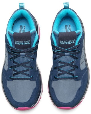 (Women) Skechers Max Cushioning Trail 'Grey Blue Pink' 128216-NVPK Shop (Women) Skechers Max Cushioning Trail 'Grey Blue Pink' 128216-NVPK