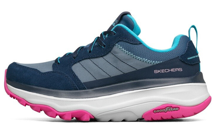 (Women) Skechers Max Cushioning Trail 'Grey Blue Pink' 128216-NVPK