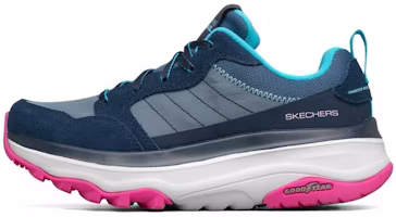 (Women) Skechers Max Cushioning Trail 'Grey Blue Pink' 128216-NVPK (Women) Skechers Max Cushioning Trail 'Grey Blue Pink' 128216-NVPK