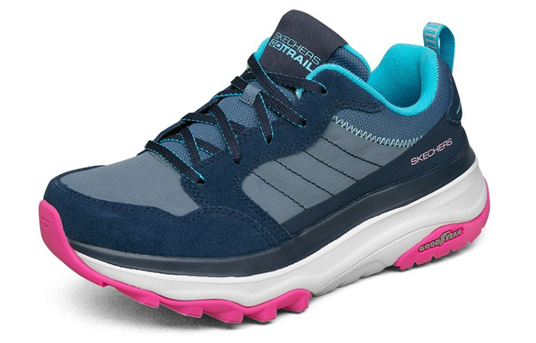 Lookbook (W) Skechers Max Cushioning Trail ''Grigio Blu Rosa'' 128216-NVPK