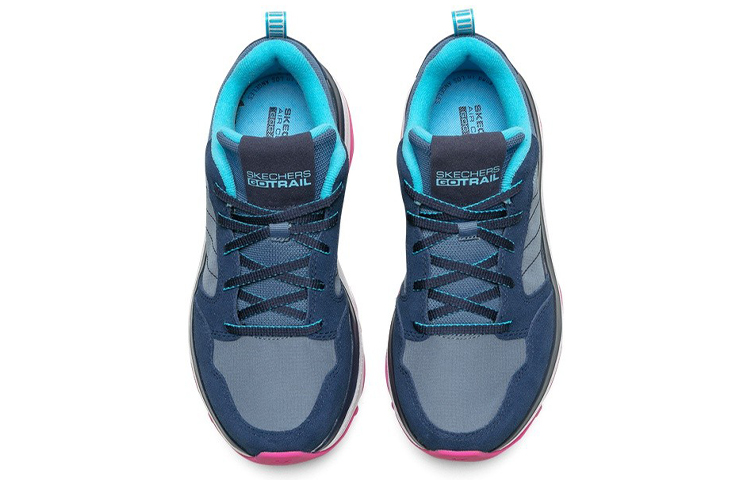 Shop (W) Skechers Max Cushioning Trail ''Grigio Blu Rosa'' 128216-NVPK