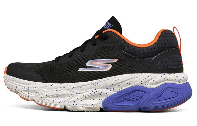 (W) Skechers Max Cushioning Ultimate Low-Top Black/Blue/Orange