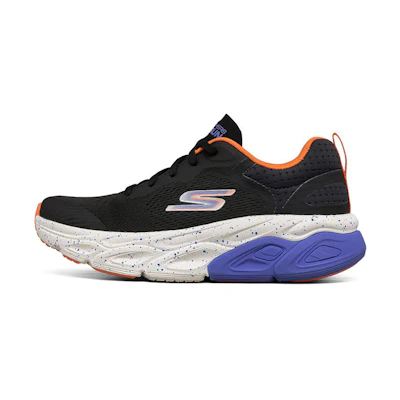 (W) Skechers Max Cushioning Ultimate Low-Top Black/Blue/Orange