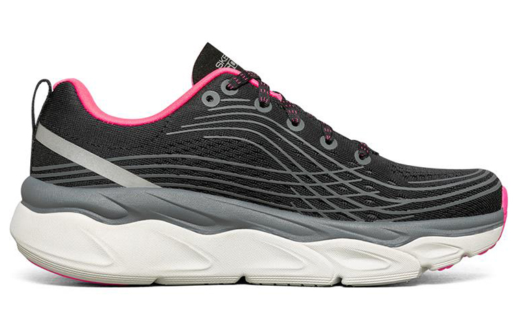 (W) Skechers Max Cushioning Ultimate Low-Top Running Shoes Black/Pink 圖 2