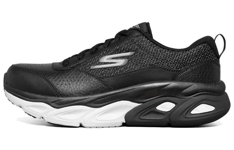 (W) Skechers Max Cushioning Ultimate Sports Shoes Black/White
