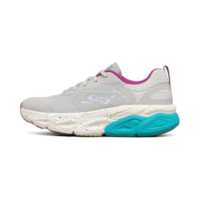 (W) Skechers Max Cushioning Ultimate Low-Top Grey/Blue