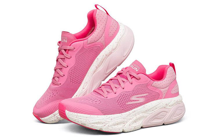Lookbook (W) Skechers Max Cushioning Ultimate Low-Top Pink/Putih 128266-PKMT