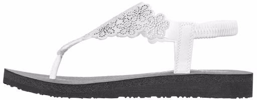 (Women) Skechers Meditation-Floral Lover 'White' 119138-WSL (Women) Skechers Meditation-Floral Lover 'White' 119138-WSL