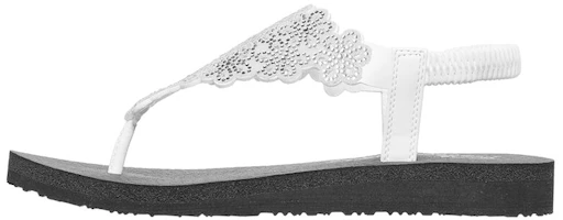 (Women) Skechers Meditation-Floral Lover 'White' 119138-WSL (Women) Skechers Meditation-Floral Lover 'White' 119138-WSL
