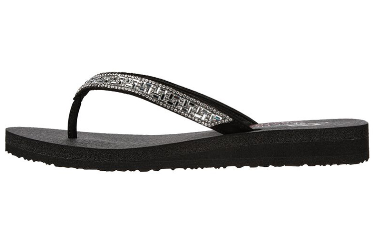 (Women) Skechers Meditation-Geo-Princess 'Black Silver' 119285-BLK