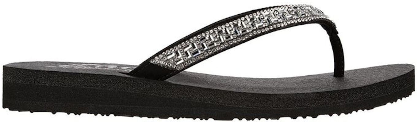 (Women) Skechers Meditation-Geo-Princess 'Black Silver' 119285-BLK Order (Women) Skechers Meditation-Geo-Princess 'Black Silver' 119285-BLK