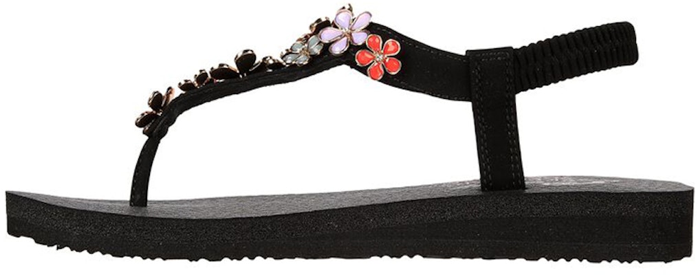 (Women) Skechers Meditation-Glass Daisy 'Black Fashion Sandal' 32922-BKMT Buy (Women) Skechers Meditation-Glass Daisy 'Black Fashion Sandal' 32922-BKMT