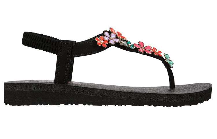 Order (W) Skechers Meditation-Glass Daisy 'Sandal Fashion Hitam' 32922-BKMT