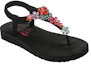 Lookbook (W) Skechers Meditation-Glass Daisy 'Sandal Fashion Hitam' 32922-BKMT