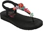 Lookbook (W) Skechers Meditation-Glass Daisy 'Sandal Fesyen Hitam' 32922-BKMT