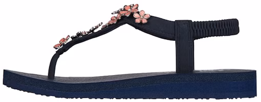 (Women) Skechers Meditation-Glass Daisy Sandal 'Blue Fashion' 32922-NVPK (Women) Skechers Meditation-Glass Daisy Sandal 'Blue Fashion' 32922-NVPK