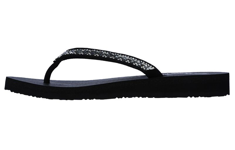 (Women) Skechers Meditation-Perfect 10 'Black Silver' 31756-BKSL
