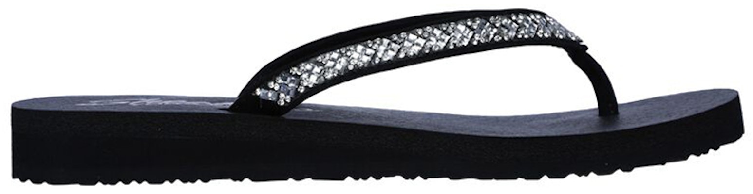 (Women) Skechers Meditation-Perfect 10 'Black Silver' 31756-BKSL Order (Women) Skechers Meditation-Perfect 10 'Black Silver' 31756-BKSL