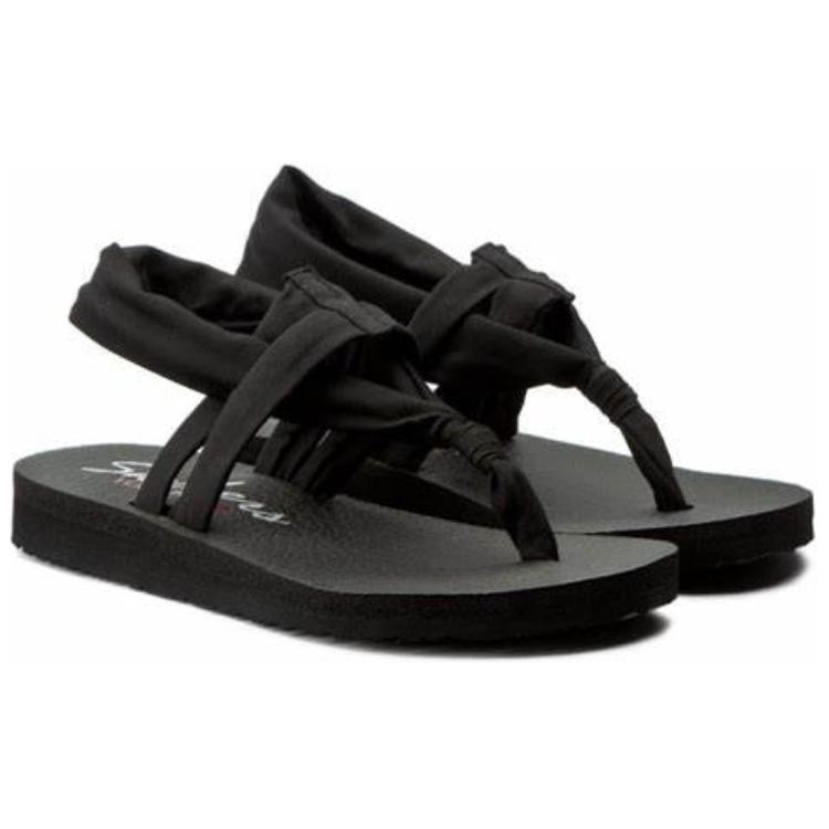 Shop (Women) Skechers Meditation-Studio Kicks 'All Black' 38615-BLK