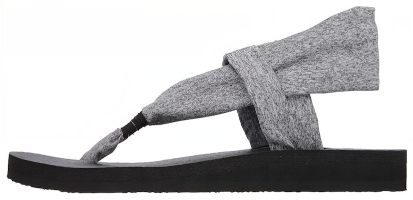 (Women) Skechers Meditation-Studio Kicks Slip-On Sandal 'Grey Black' 38615-GRY Buy (Women) Skechers Meditation-Studio Kicks Slip-On Sandal 'Grey Black' 38615-GRY